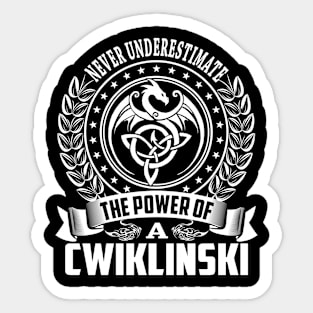 CWIKLINSKI Sticker